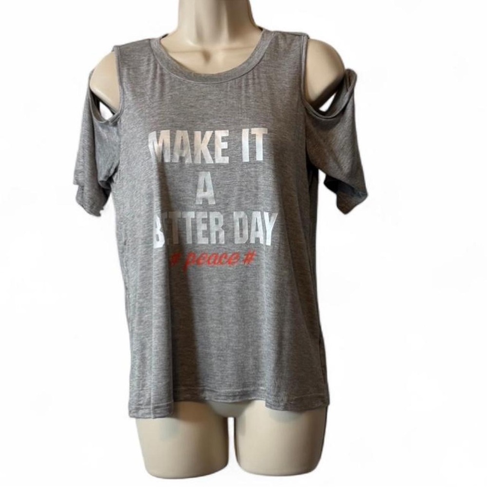 ‎Graphic Cold Shoulder Tee